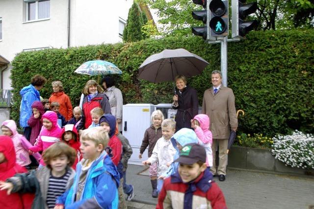 Fugngerampel soll den Schulweg sicherer machen