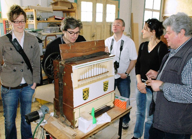 Ideensammlung: In Waldkirch stand ein ...des Teams bei der Orgelwerksttte an.   | Foto: Hubert Bleyer