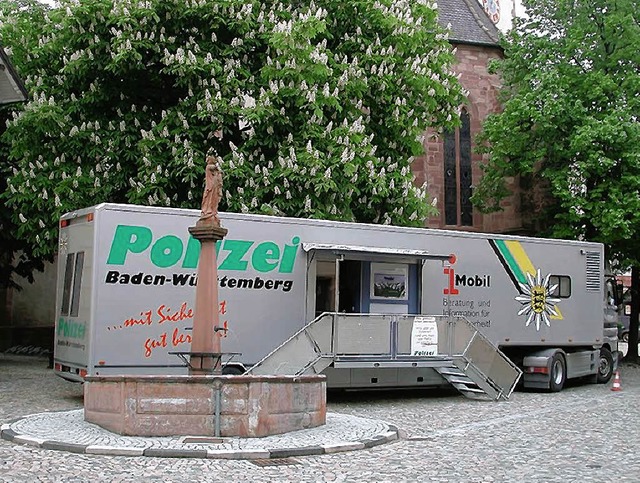 Viel Wissenswertes rund um das Thema E...erte im Prventions-Truck der Polizei.  | Foto: PD Emmendingen