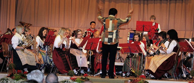 Der Musikverein Trachtenkapelle Drlinbach beim Frhjahrskonzert.   | Foto: Heidi Fssel