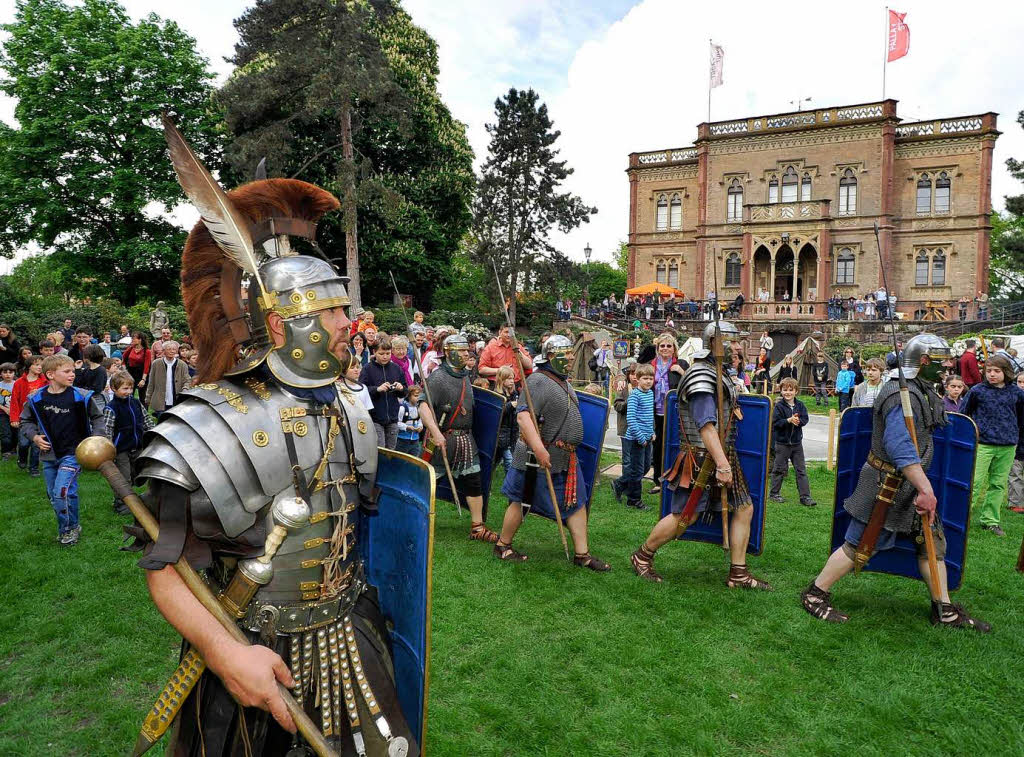 Das Archologische Museum Colombischlssle hatte zu einem Rmerfest in Freiburg eingeladen.