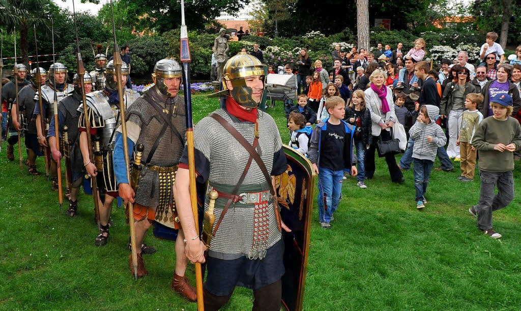 Das Archologische Museum Colombischlssle hatte zu einem Rmerfest in Freiburg eingeladen.