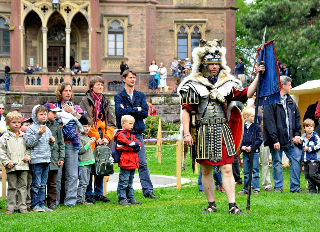 Das Archologische Museum Colombischlssle hatte zu einem Rmerfest in Freiburg eingeladen.