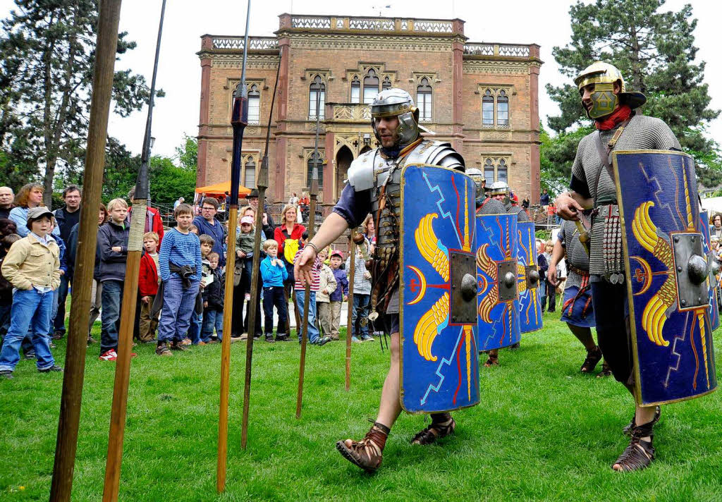 Das Archologische Museum Colombischlssle hatte zu einem Rmerfest in Freiburg eingeladen.