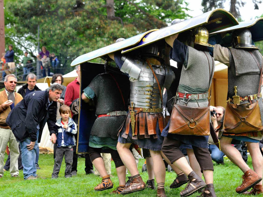 Das Archologische Museum Colombischlssle hatte zu einem Rmerfest in Freiburg eingeladen.