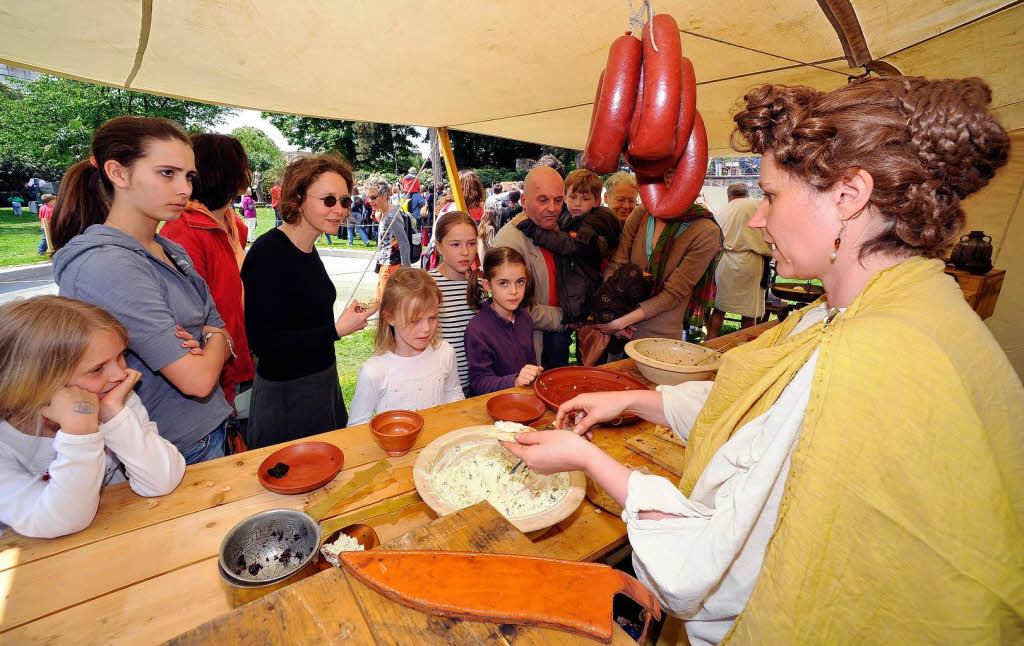 Das Archologische Museum Colombischlssle hatte zu einem Rmerfest in Freiburg eingeladen.