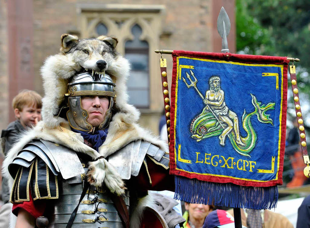 Das Archologische Museum Colombischlssle hatte zu einem Rmerfest in Freiburg eingeladen.