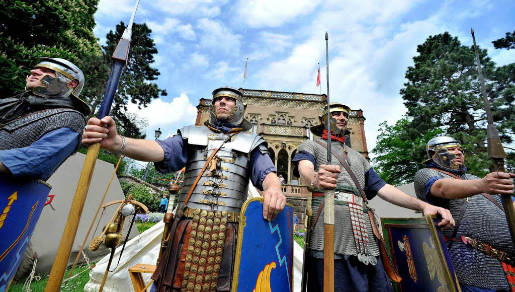 Das Archologische Museum Colombischlssle hatte zu einem Rmerfest in Freiburg eingeladen.