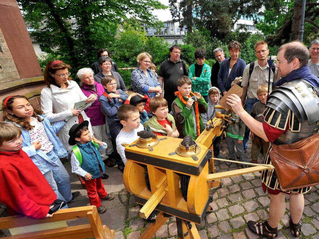 Das Archologische Museum Colombischlssle hatte zu einem Rmerfest in Freiburg eingeladen.