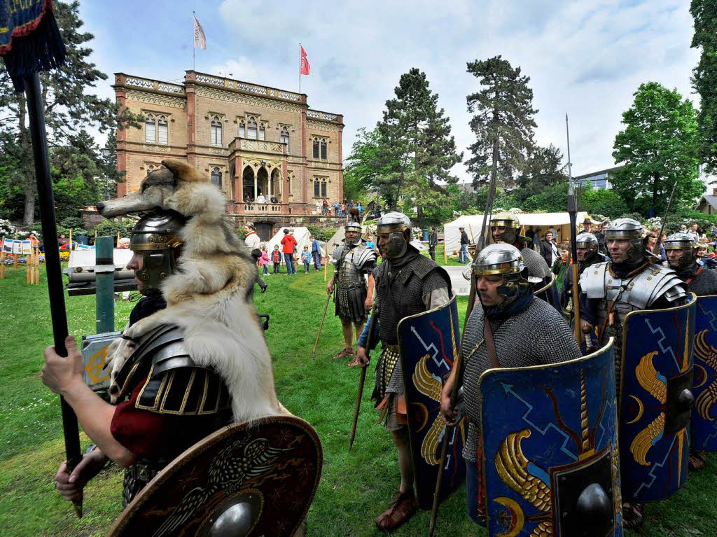 Das Archologische Museum Colombischlssle hatte zu einem Rmerfest in Freiburg eingeladen.