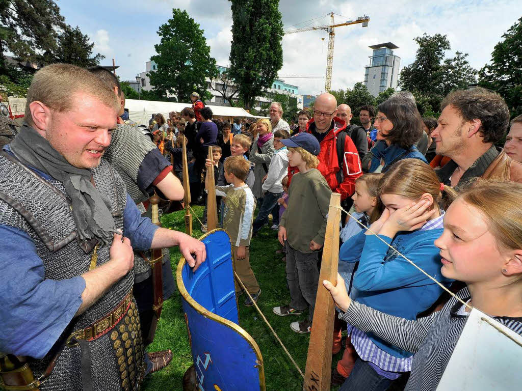 Das Archologische Museum Colombischlssle hatte zu einem Rmerfest in Freiburg eingeladen.