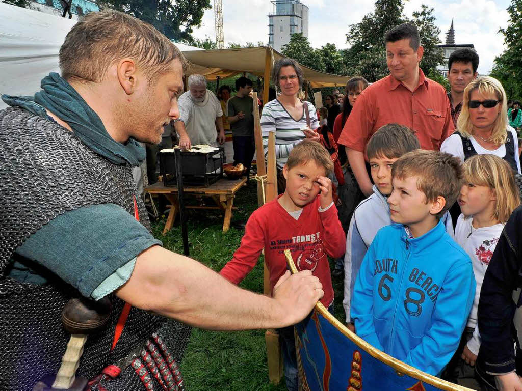 Das Archologische Museum Colombischlssle hatte zu einem Rmerfest in Freiburg eingeladen.