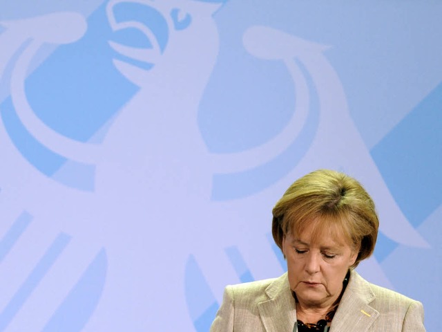 Merkel am Montag: Ein klares Nein zu baldigen Steuersenkungen.  | Foto: dpa
