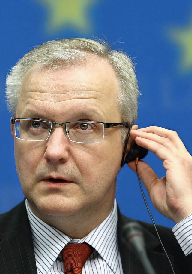 Sieht wieder Land: EU-Whrungskommissar Olli Rehn  | Foto: dpa