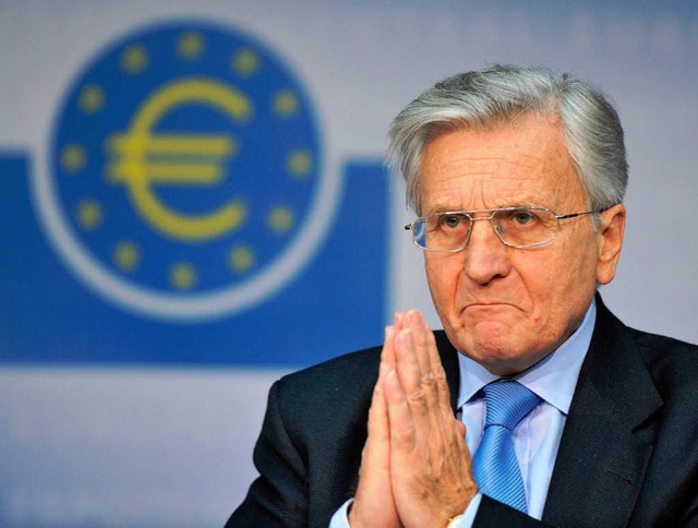 Der Prsident der Europischen Zentralbank (EZB), Jean-Claude Trichet.  | Foto: dpa