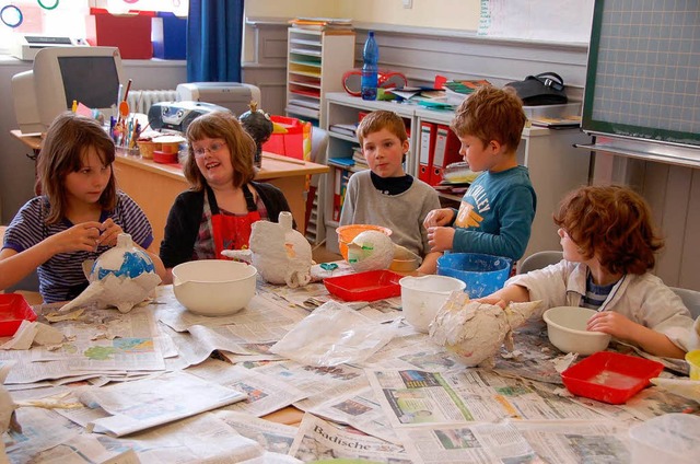 Ihren Spa haben die Grundschler bei den Projekttagen.   | Foto: M. Maier