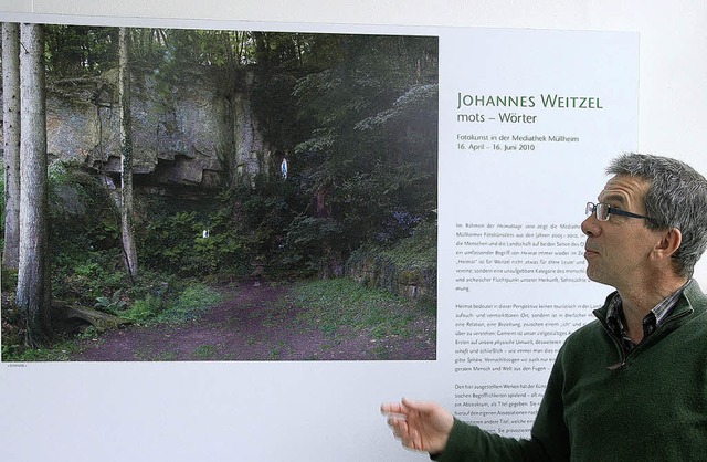 Johannes Weitzel zeigt  seine Fotokunst in der Mediathek.  | Foto: Umiger