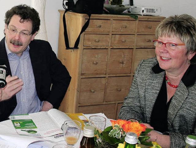 Marion Caspers-Merk, Prsidentin des K...ereinsvorsitzende Bernhard Steinhart.   | Foto: Karin Heiss