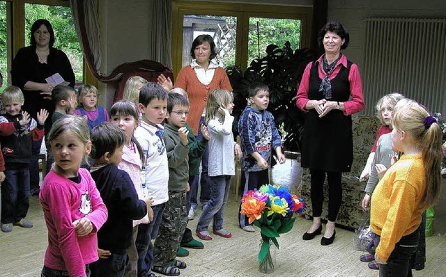 Verabschiedung der Kindergartenleiteri...e&#8220; in Weisweil in den Ruhestand.  | Foto: Ilona Hge