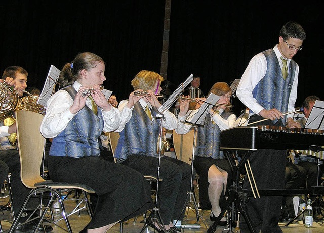 Ein beeindruckendes Doppelkonzert erle...olist  am Xylophon war Lars Eschbach.   | Foto: R. Strohm