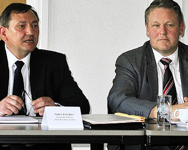 Die neue HBH-Spitze: Peter Fischer (links) und Oliver Ehret   | Foto: Sts