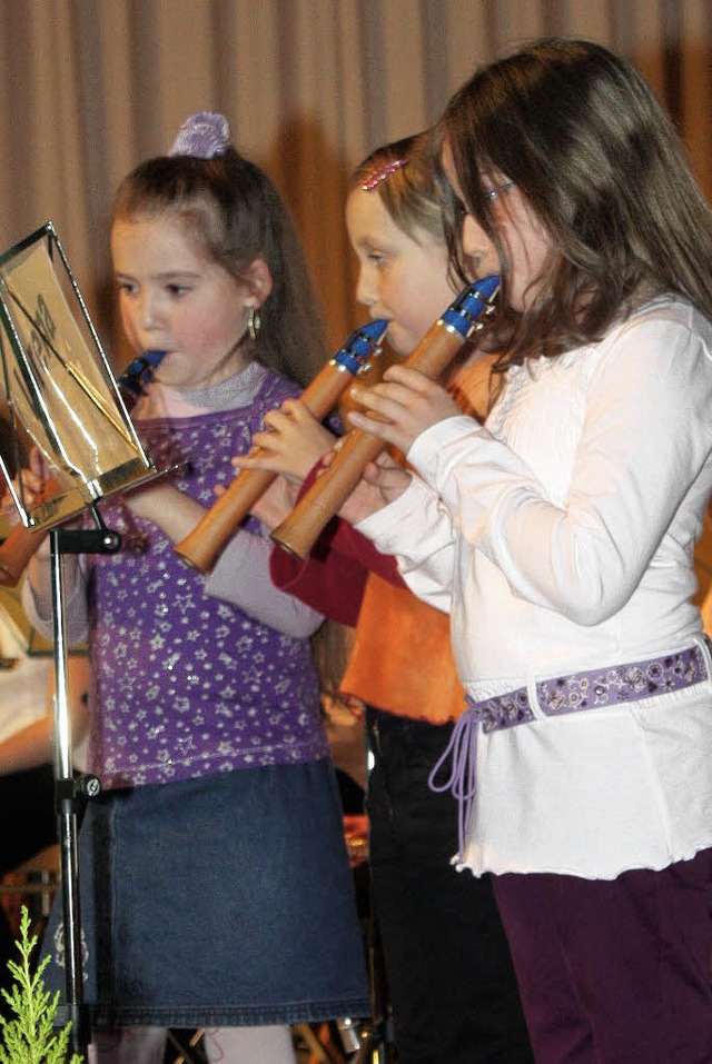 Die Saxonettes:  Lorena Sicola, Linda Bauer und Jana Riesterer.   | Foto: Heiner Fabry