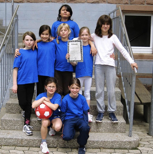 Turniersieger in Zusenhofen &#8211; di...nschaft der Grundschule in Diersburg.   | Foto: privat