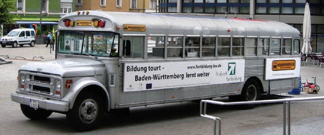 Alter Bus &#8211; junger Auftrag: der &#8222;Fortbildungsbus&#8220;  | Foto: Landratsamt