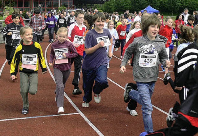 Sponsorenlauf fr den guten Zweck   | Foto: Dieter Fink