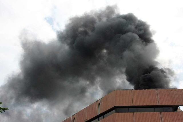 Fotos: Feuer in der Universittsbibliothek