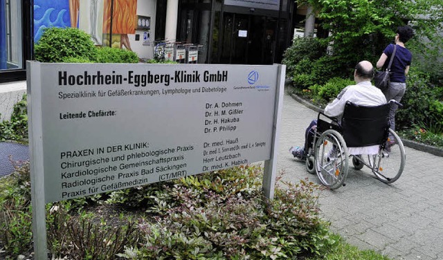 Die Zukunft der Hochrhein-Eggberg-Klin...knnen noch Angebote abgegeben werden.  | Foto: Elisabeth Willers