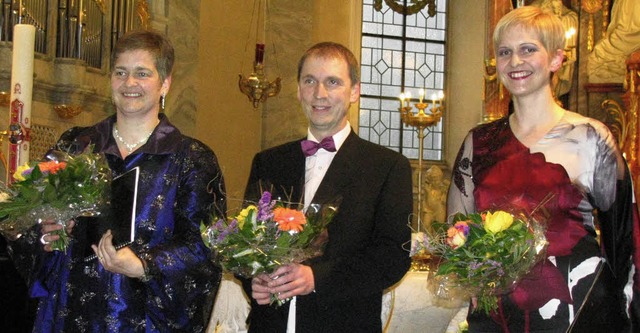 Agns Stirnimann (Alt), Michael Donkel...eim Konzert in der St.-Martins-Kirche.  | Foto: michael gottstein