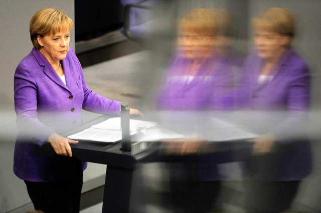 Merkel: Die Bewhrungsprobe muss bestanden werden.  | Foto: dpa