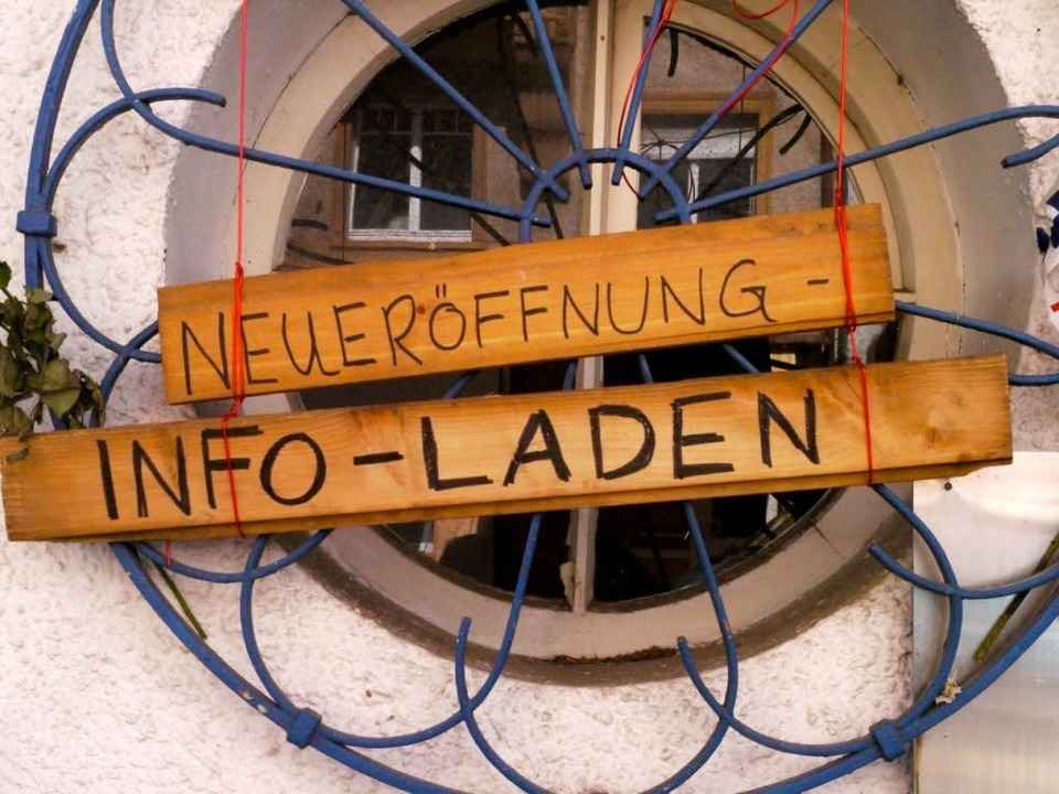 Der Info-Laden in der Gartenstra�e.  | Foto: Joachim R�derer