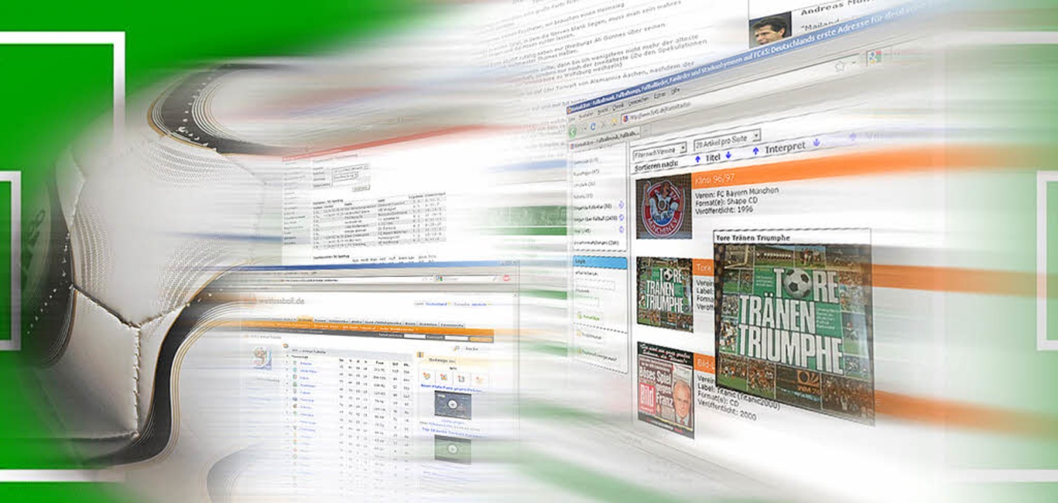 Der Ball ist digital: Nach Infos zur F...ssen Web-Nutzer nicht lange suchen.    | Foto: Schierenbeck/dpa