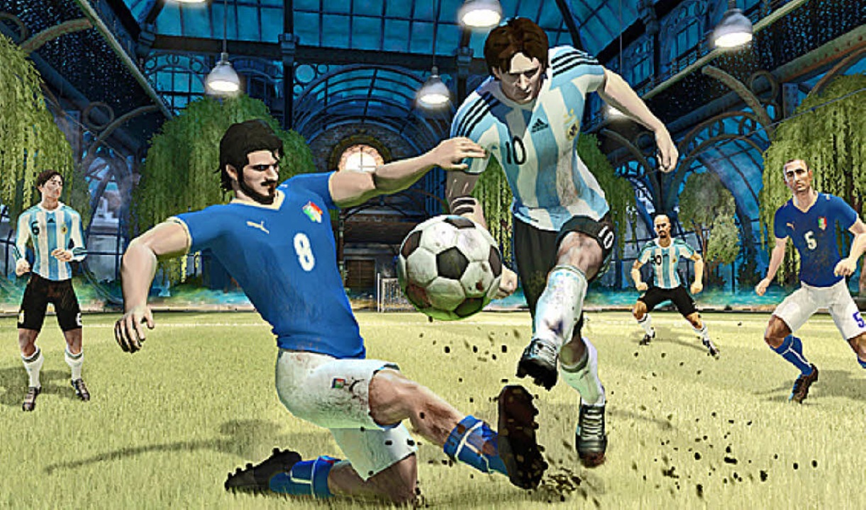 Messi ist nur durch Fouls zu stoppen -...er, der dafr Karten verteilen knnte.  | Foto: Ubisoft