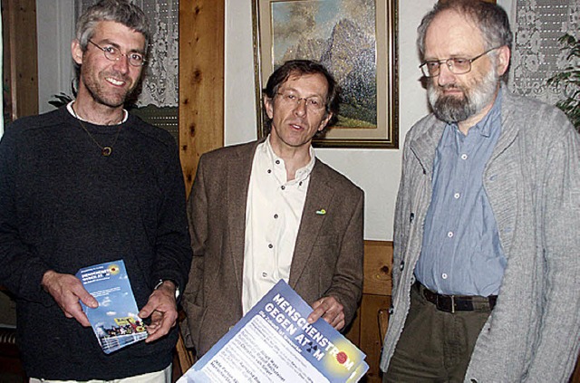 Werben fr  Pfingstdemos wie einst: Mi...ritschler und Peter Diehl (von links)   | Foto: Doris Dehmel