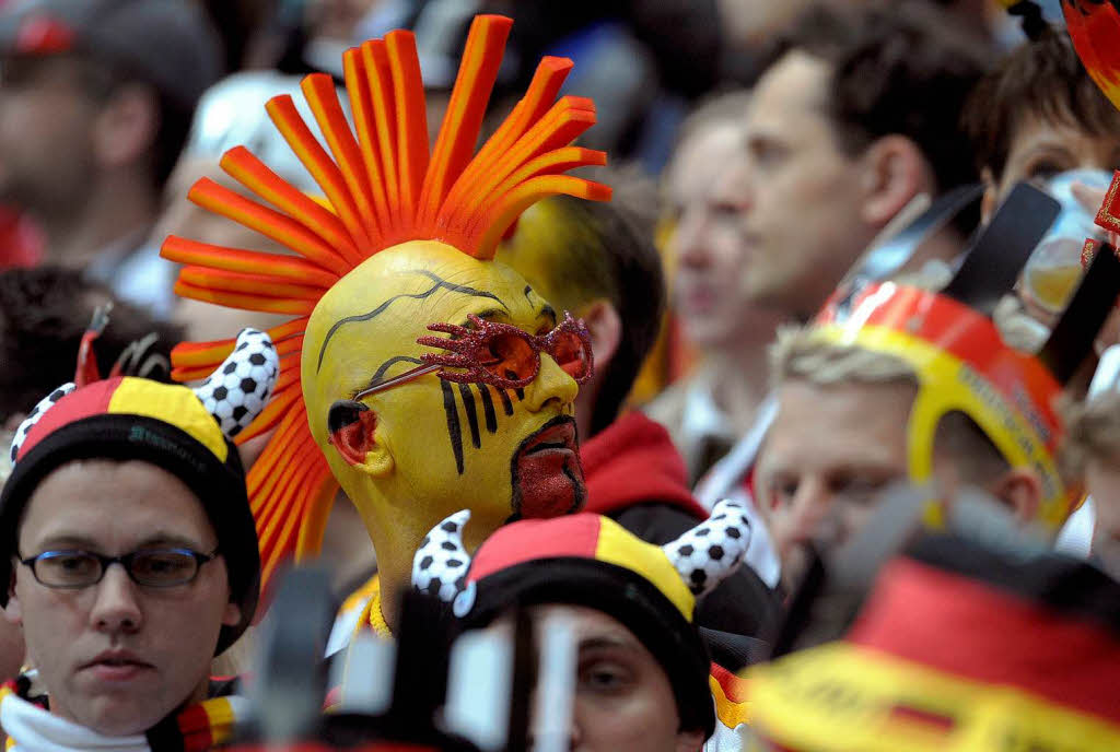 Die deutschen Fans lobten ihr Team trotz der Niederlage.