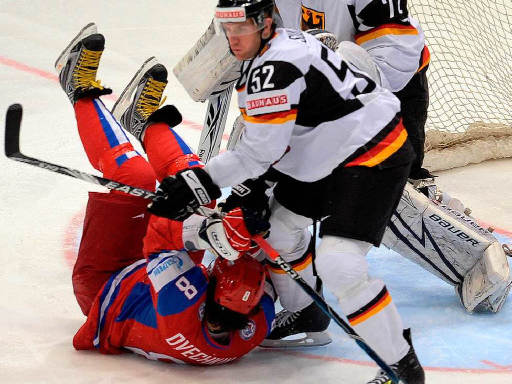 Russland musste gegen Deutschland im Halbfinale ran. Kein Zuckerschlecken fr den Titelverteidiger um Superstar Alexander Ovechkin.