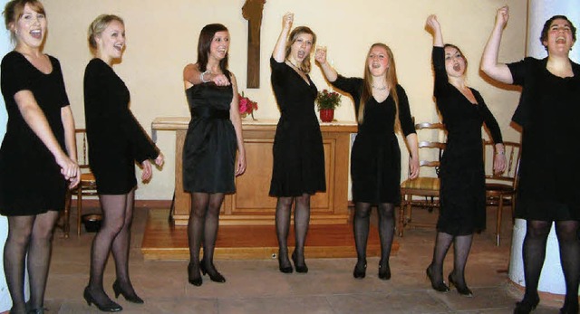 Mit schnen Stimmen und groem Charme ...llten evangelischen Kirche in Hausen.   | Foto: Roswitha Frey