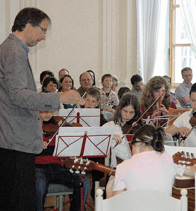 Beim Vorspiel der beiden Instrumentalk...d 6a herrschte hchste Konzentration.   | Foto: Christiane Sahli