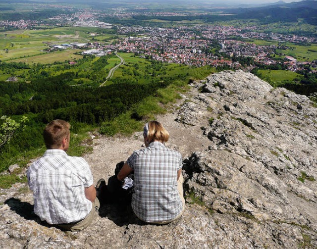 Picknick mit Weitsicht: auf dem Lochenstein   | Foto: Rolf Mller