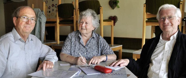 Die Projektgruppe Messe im Stadtsenior..., auf dem Bild fehlt Gerhard Lehnert.   | Foto: Elisabeth Willers