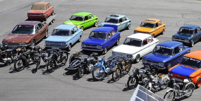 Autos, Motorrder, ja sogar Fahrrder:...e vor dem Clubhaus aufgestellt wurden.  | Foto: Racing-Team