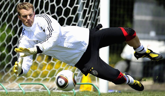 Soll bei der WM in Sdafrika das deutsche Tor sauber halten: Manuel Neuer  | Foto: ddp