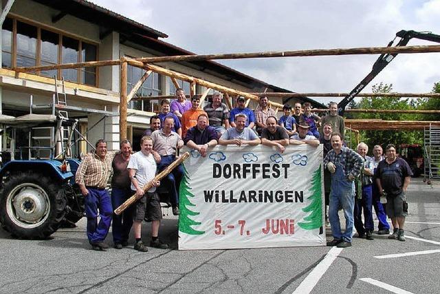 Festhtte steht: Willaringen rstet sich fr sein 15. Dorffest