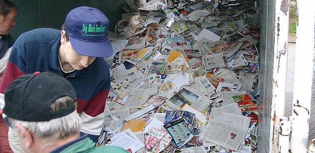 Altpapier sammeln fr soziale Zwecke: ...#8211; ein nie da gewesenes Ergebnis.   | Foto: Privat