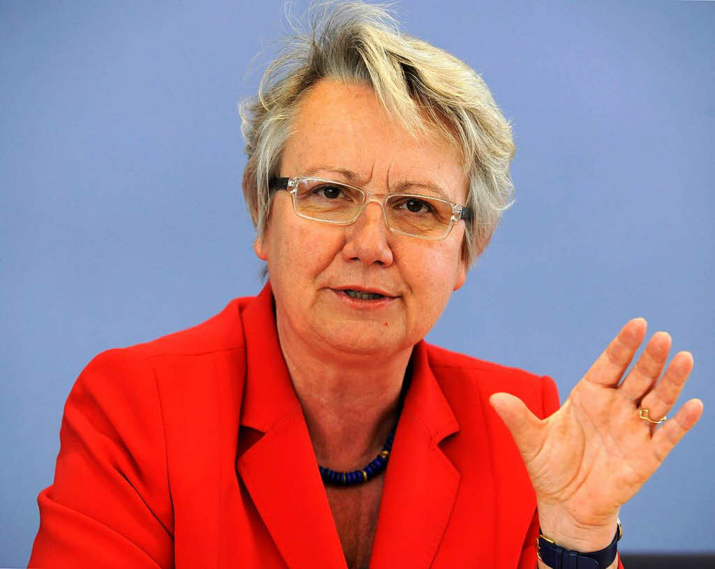 ...und auch Bildungsministerin Annette Schavan.