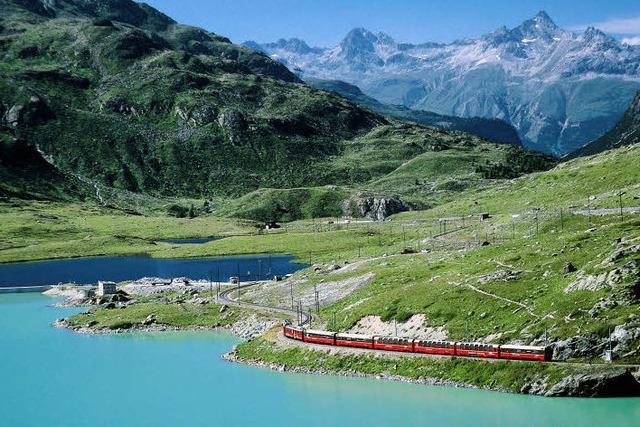 Bernina-Bahn: Einmal das große Rad drehen