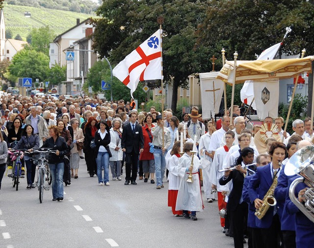 Fronleichnams-Prozession: An die erfol...he Seelsorgeeinheit morgen anknpfen.   | Foto: Lauber